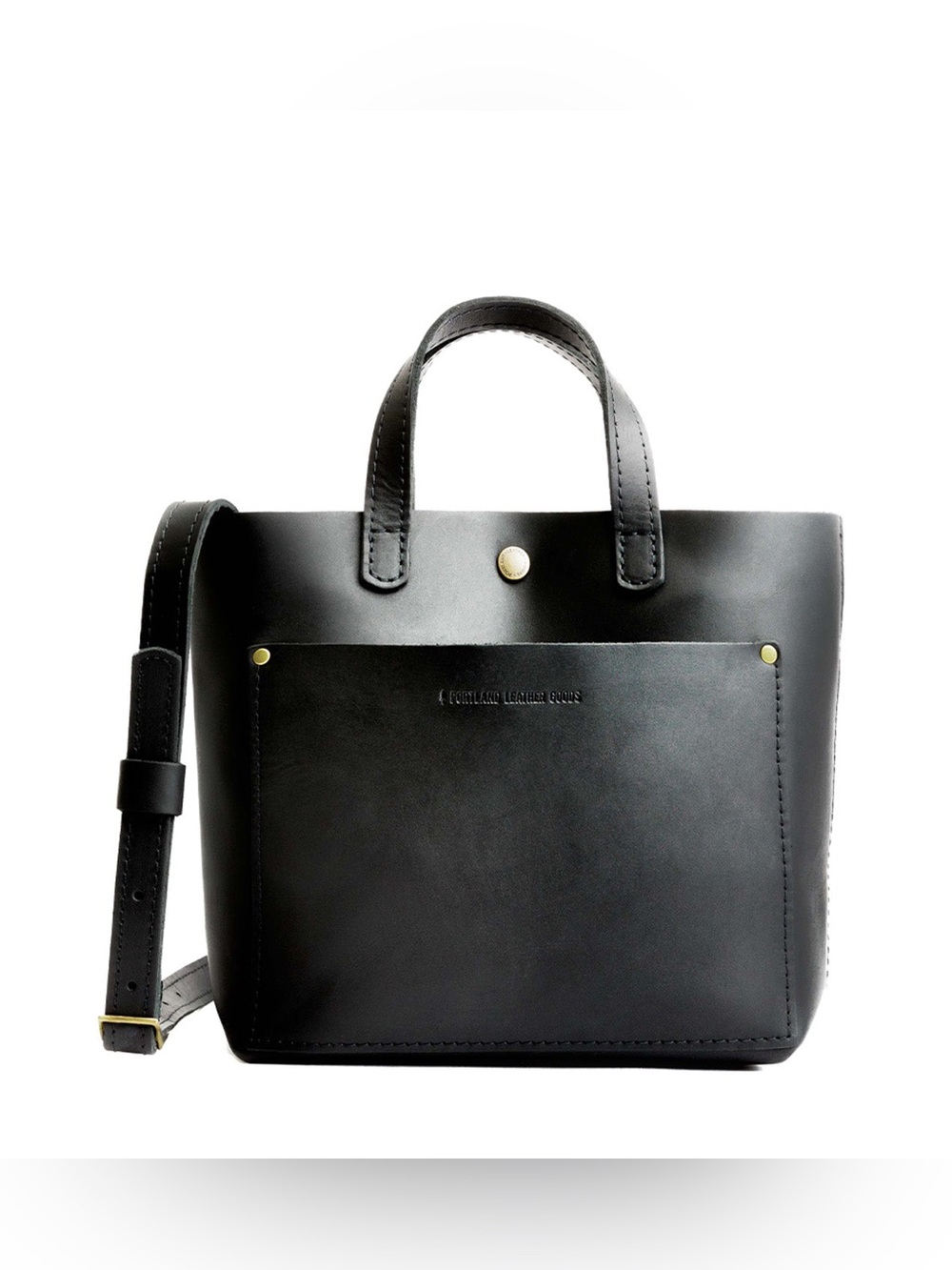 Portland Leather Goods Mini Snap Crossbody Tote Bag for Women Durable & Unlined